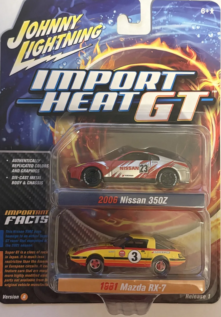 2 Pack, Import Heat GT, 2006 Nissan 350Z and 1981 Mazda RX-7