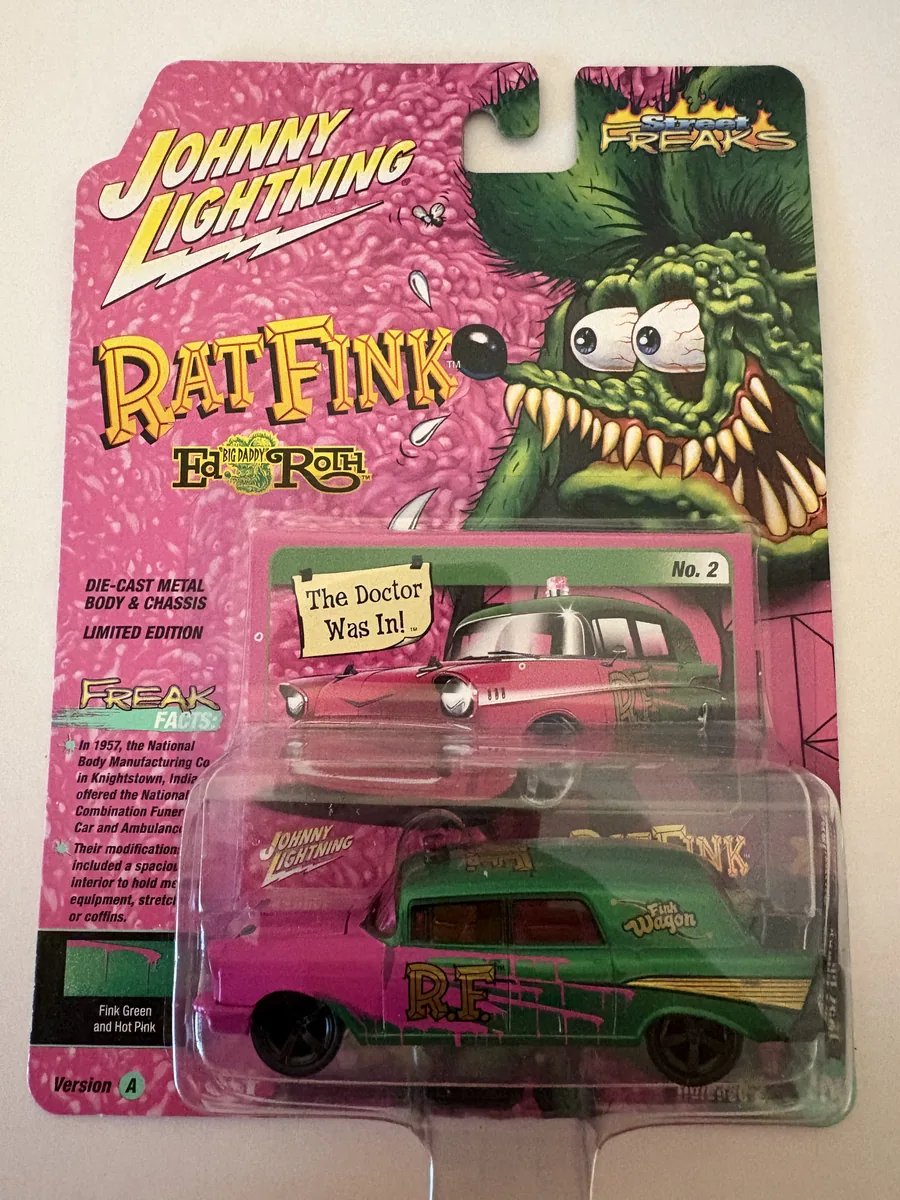 RatFink - 1957 Chevy Ambulance, Fink Green/Pink